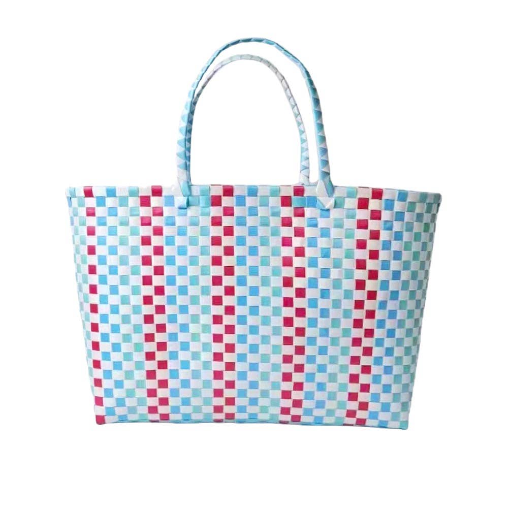 Sensibling Corp. – wholesale Bärkasse - Dam – Stor väska med korgvävt mönster för hand eller axel6