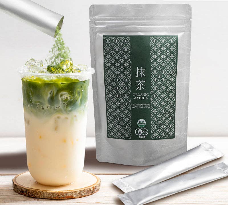 KagoshimaTea.com - Wholesale Health/Detox Tea - Organic Kagoshima Ceremonial Matcha - On-the-Go Stick Single4