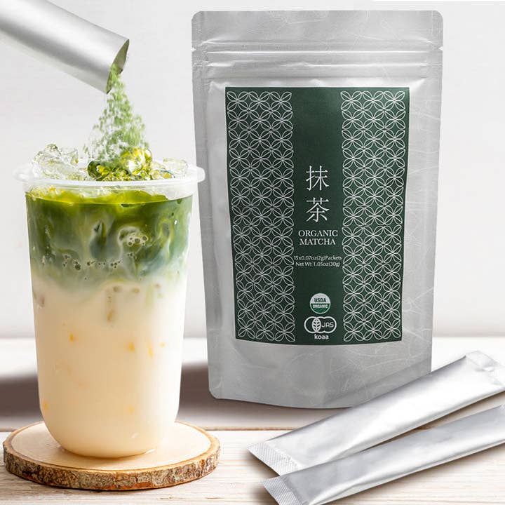 KagoshimaTea.com - Wholesale Health/Detox Tea - Organic Kagoshima Ceremonial Matcha - On-the-Go Stick Single4