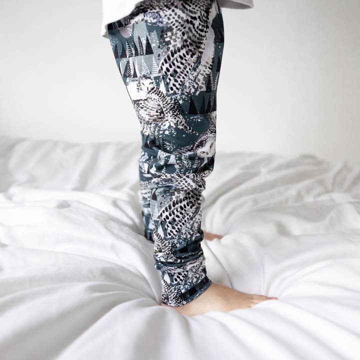 Legging enfant et bébé Artic Owls pour la vente par Lottie & Lysh