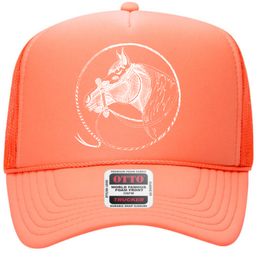 The Rodeo Rose - Venta al por mayor Gorra trucker - Mujer - Espuma de cabeza de caballo camionero vaquera vaquero occidental rodeo2
