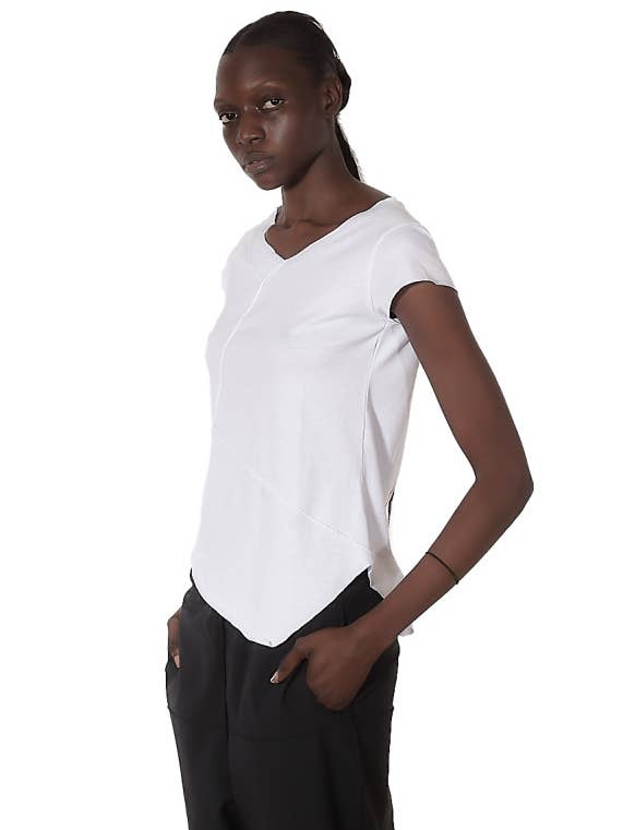 vstl - Wholesale T-Shirt - Women's - Minimal Asymmetric T-shirt - TW723