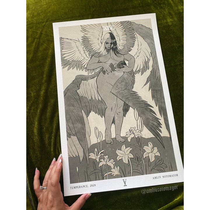 Temperance Giclée Prints ( Original Art by Amliv Sotomayor ) for wholesale by WitchesandPins