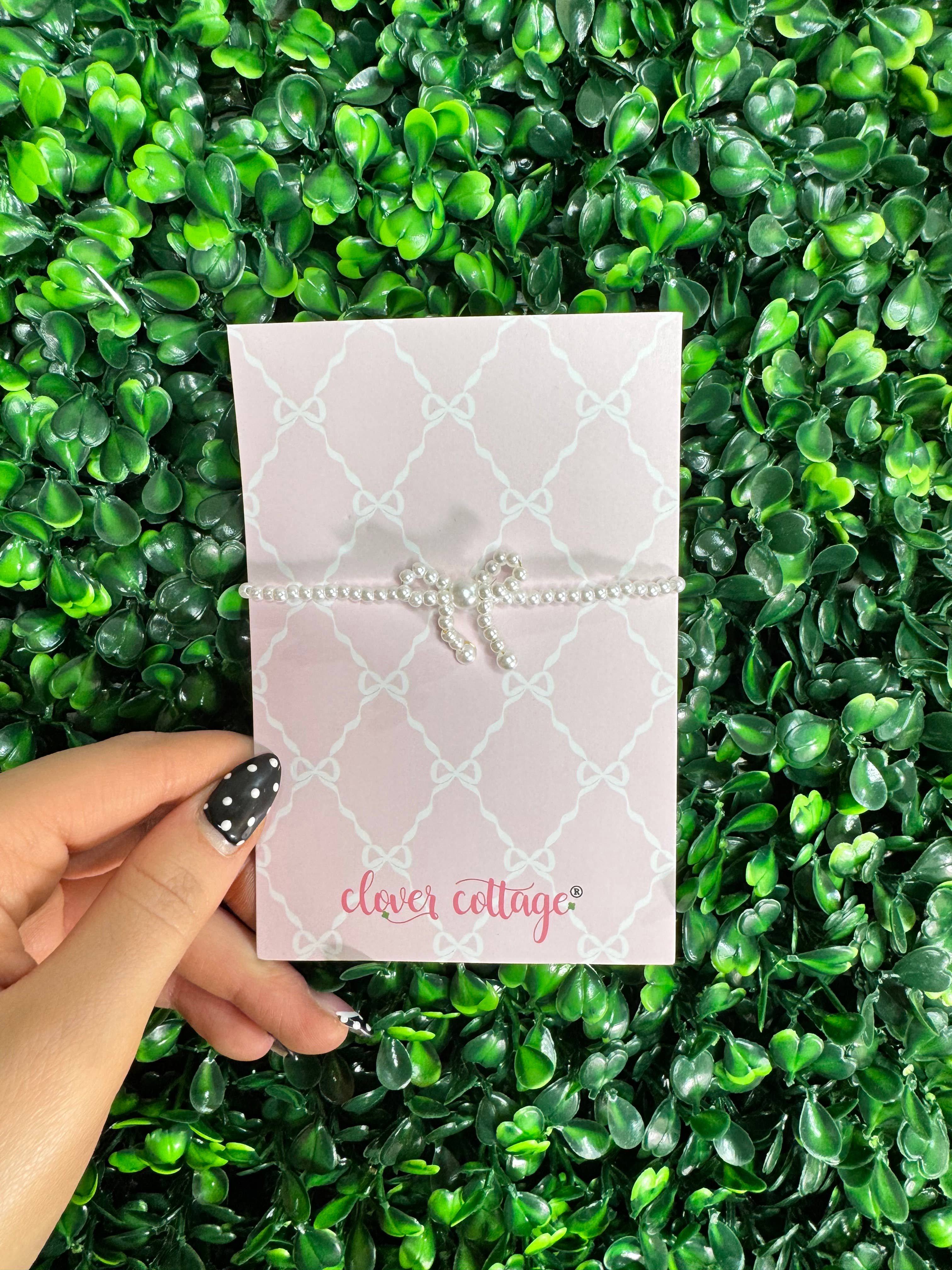 Clover Cottage - Vente Bracelet de perles – enfant - Bracelet Nœud Coquette6