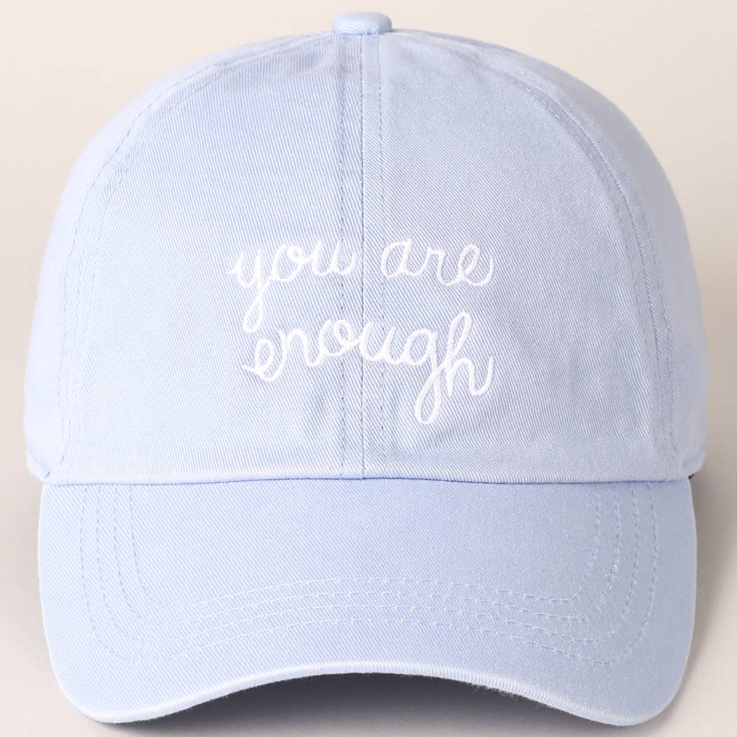 Fashion City - Wholesale Baseball Cap - Women's - You Are Enough Embroidered Letters Baseball Cap9