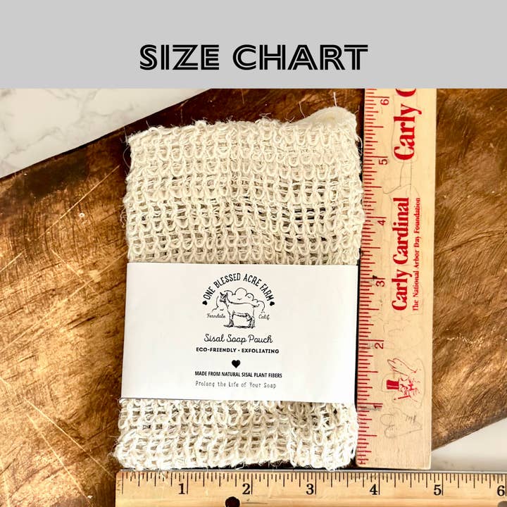 One Blessed Acre Farm - Wholesale Soap Pouch/Sack/Bag - Sisal Soap Saver Bag, Zero Waste Soap Saver3