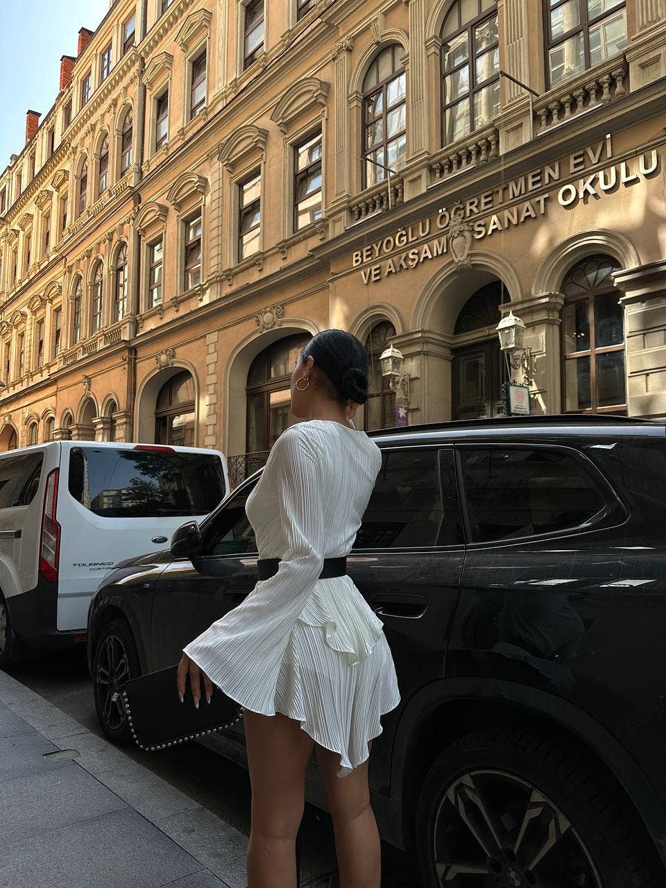 Standpoint Top - Wholesale Dress - Women's - The Bella Pleated Mini Dress – 10061