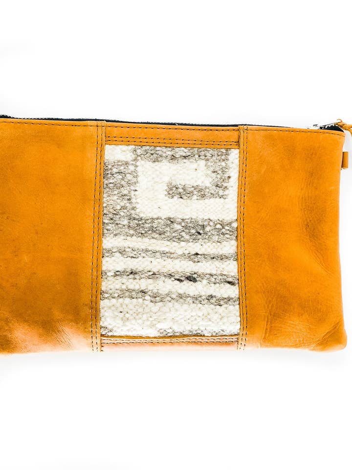 BORSA A MANO COCO - RIGHE GRIGIE per la vendita all'ingrosso da parte di Woven The Original