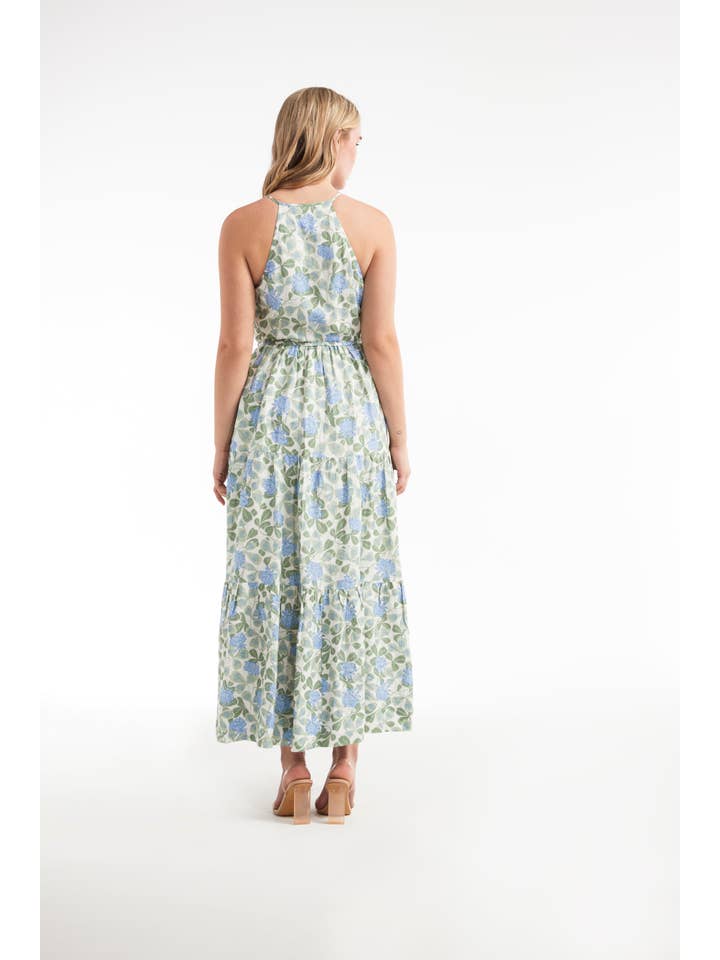 Multi Floral Hilde Halter Dress for wholesale on Faire