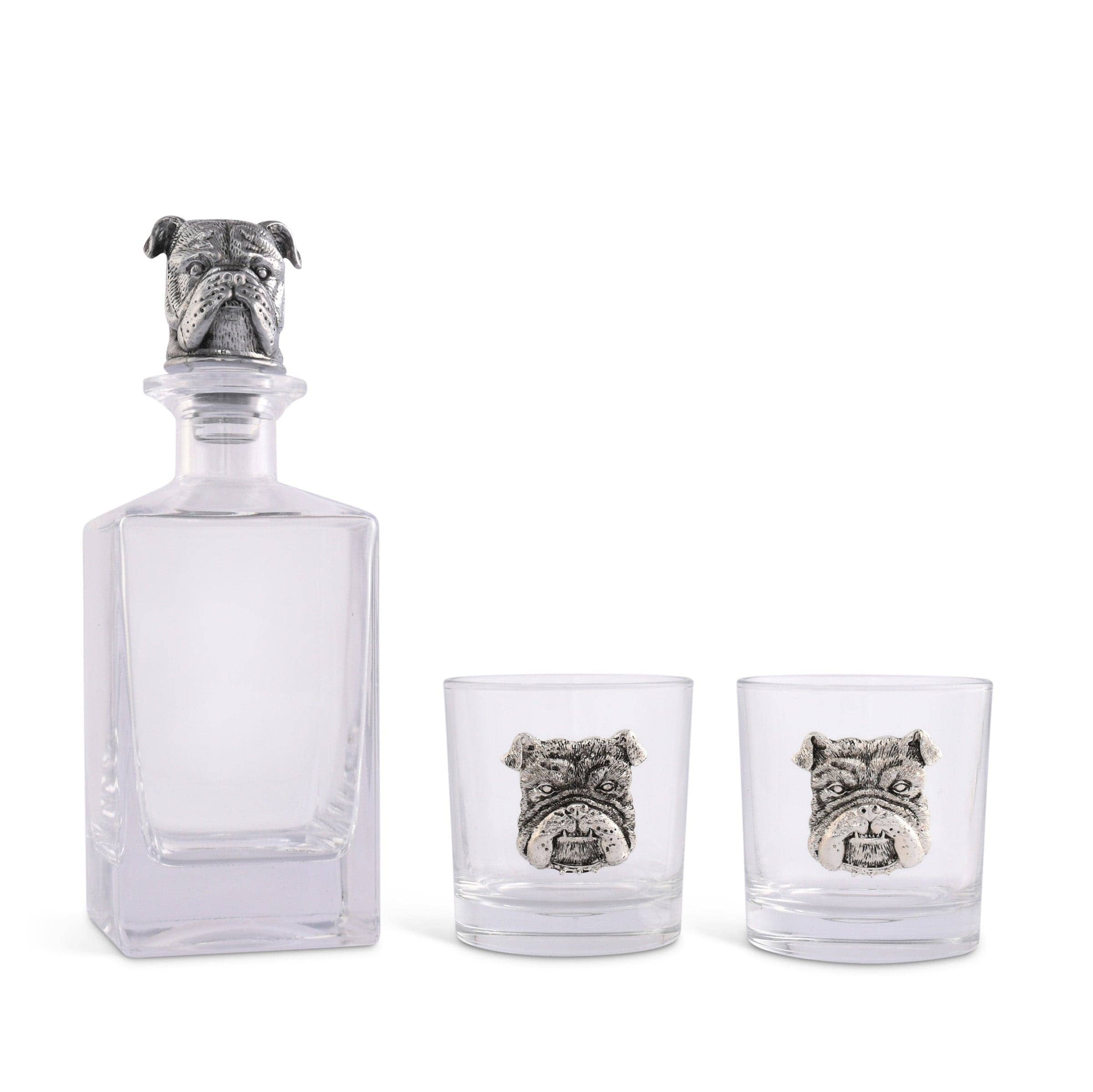 Arthur Court - Wholesale Decanter - Bulldog Decanter Set with Glasses3