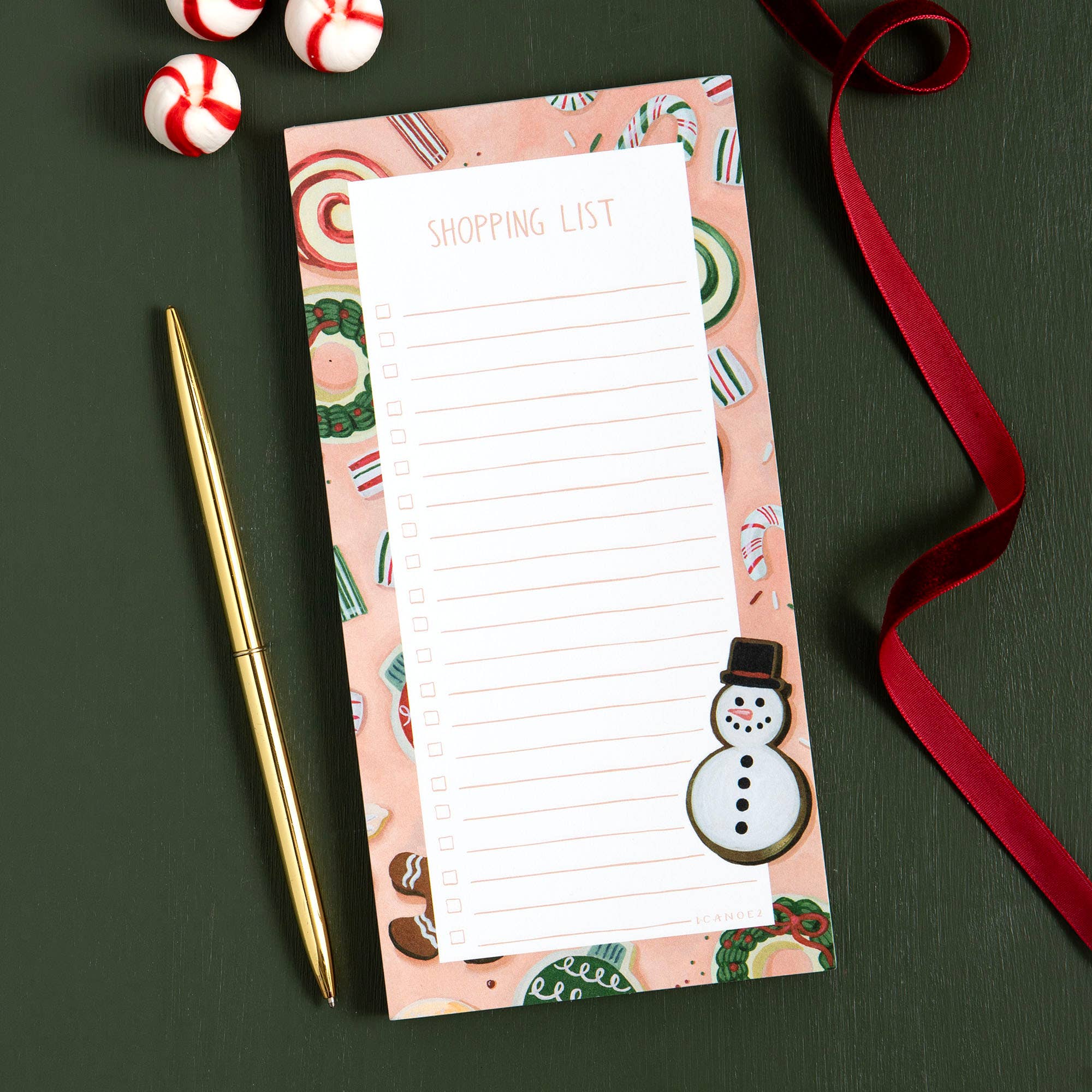1canoe2 | One Canoe Two Paper Co. - Wholesale Notepad - Sweet Holiday Christmas Cookies & Candy 4x8 Market Notepad0