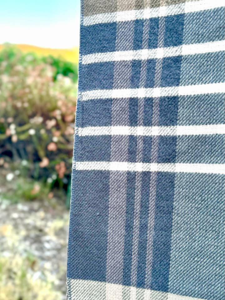 Justin & Taylor - Vente Kimono – femme - Tous enregistrés | Kimono à carreaux avec bordure à franges7