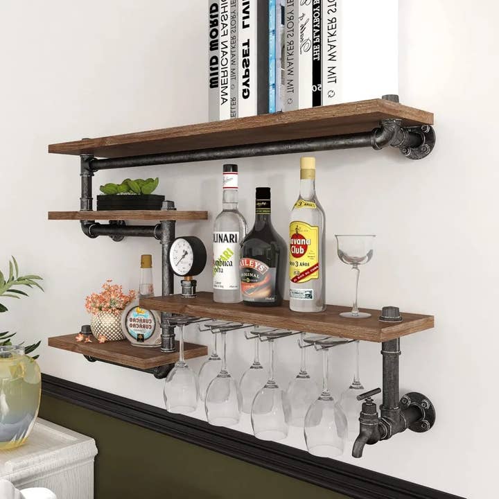 BRECK + FOX - Wholesale Wall Mounted Shelf - Industrial Floating Bar Shelf