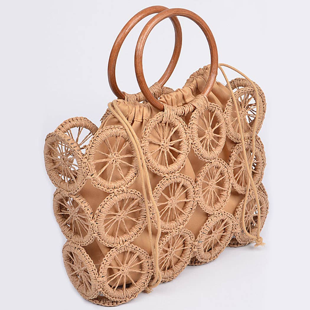 3AM BY H&D ACCESSORIES - Vente Sac à main avec poignée sur le dessus – femme - Sac à main en crochet monotone7