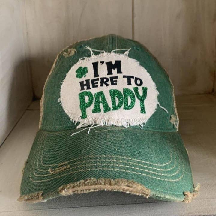 BohoGroove - Wholesale Baseball Cap - Women's - I'm Here to Paddy Hat, St. Patrick's Day Hat, St Paddy's7
