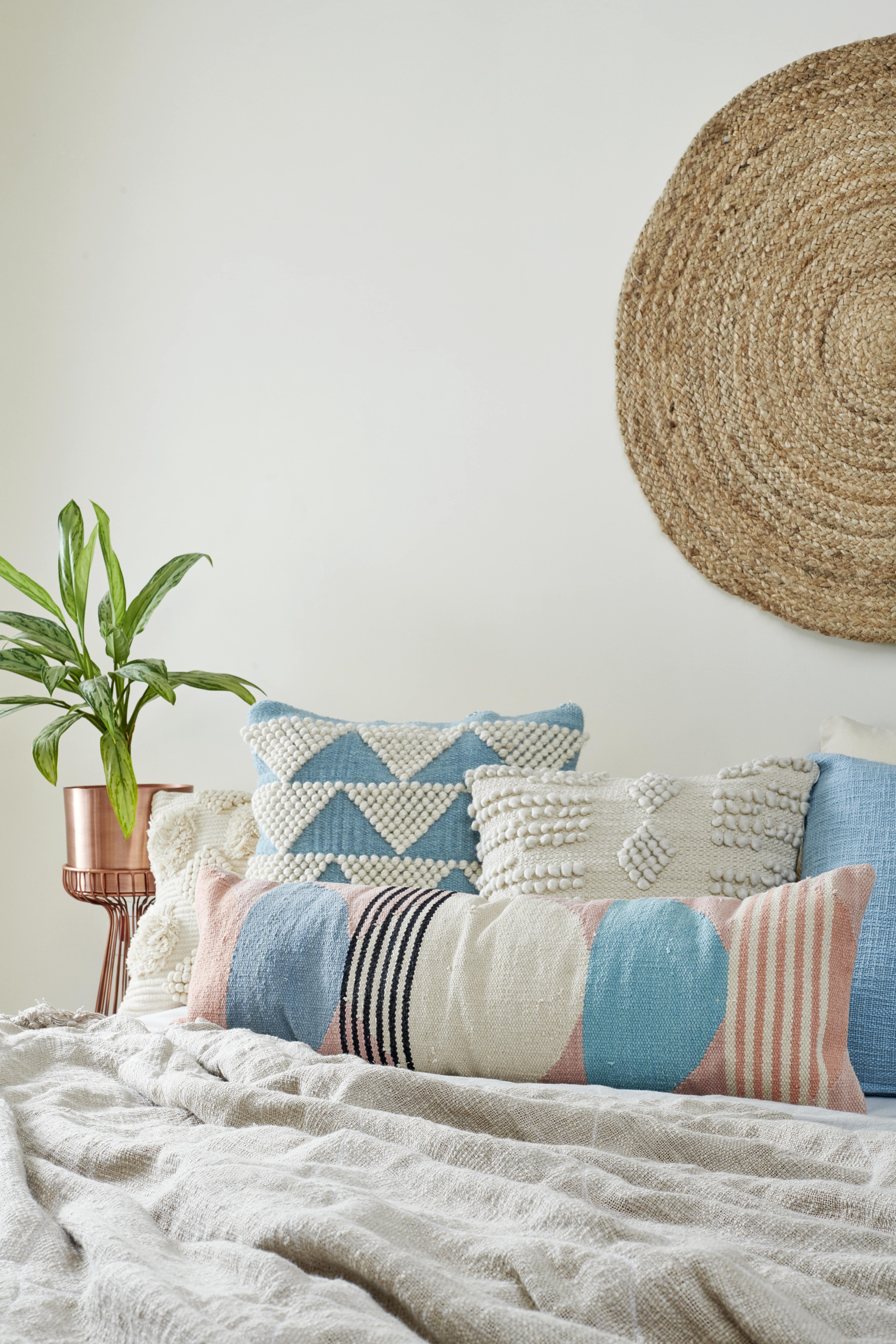 Casa Amarosa - Wholesale Lumbar Pillow - Handmade Circle Geo Lumbar Pillow, Multi - 12x34 inch6