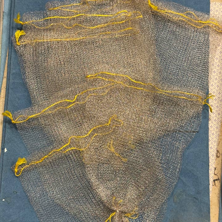 Antique French Circa 1910 Silver Metal Bag Tricotine Bag for wholesale by Monahan Papers