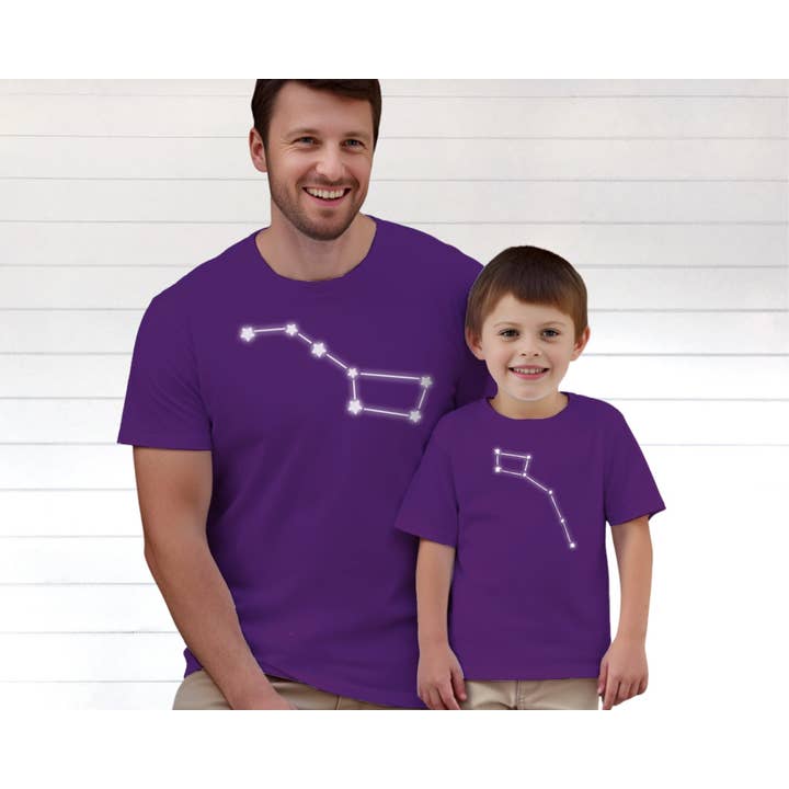 Science & Snark - Wholesale Screen Printed T-Shirt - Kids - Daddy and Me Big Dipper and Little Dipper Shirts