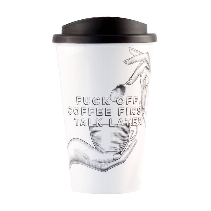 Cheeky Mare Limited - Wholesale Coffee/tea cup - F***k Off, Coffee First, Talk Later - Take Away Coffee Cup1