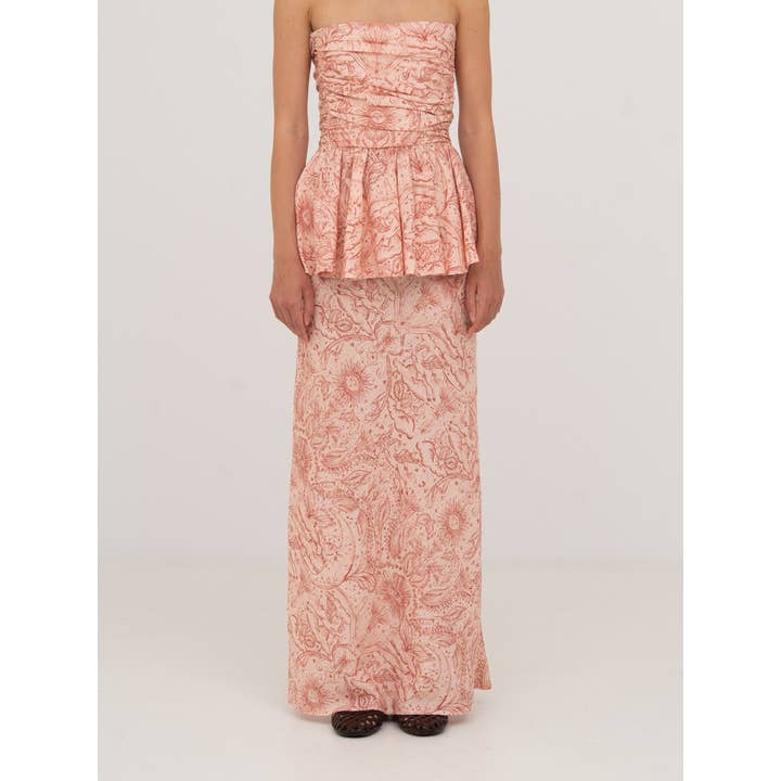 Sophia Pink Solar System-Printed Skirt for wholesale by CARMEN SAYS