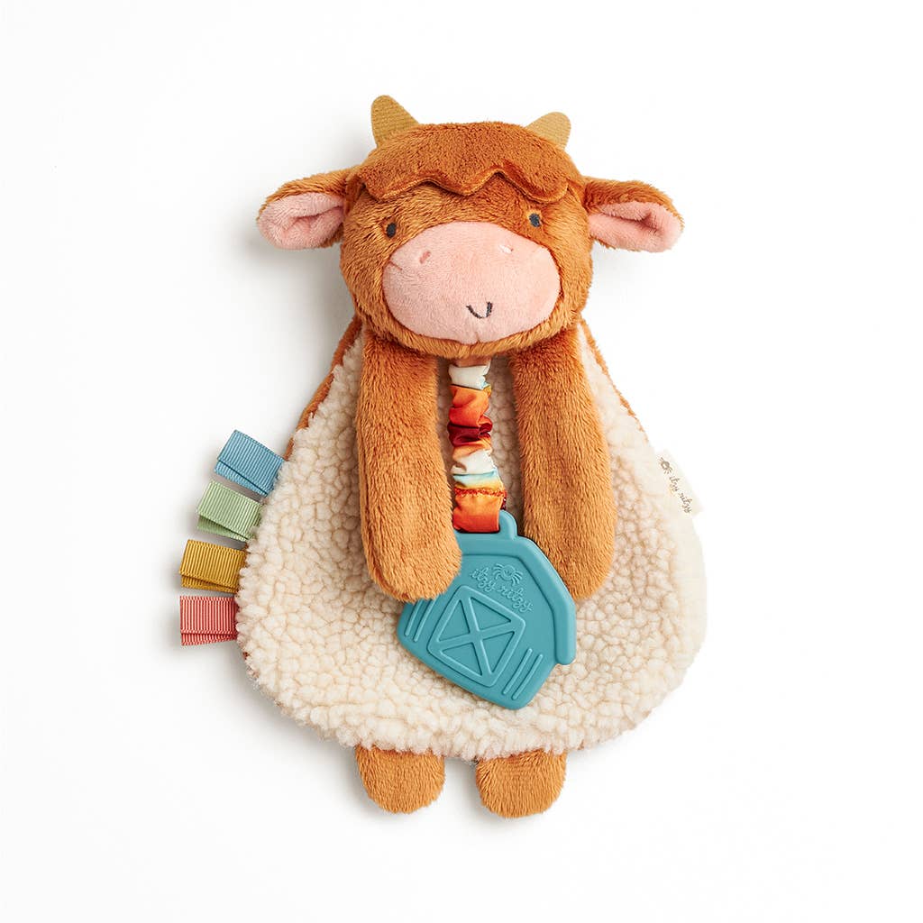 Itzy Ritzy - Wholesale Teether (Not Clip-On) - Baby - Highland Cow Itzy Friends Lovey™ Plush1