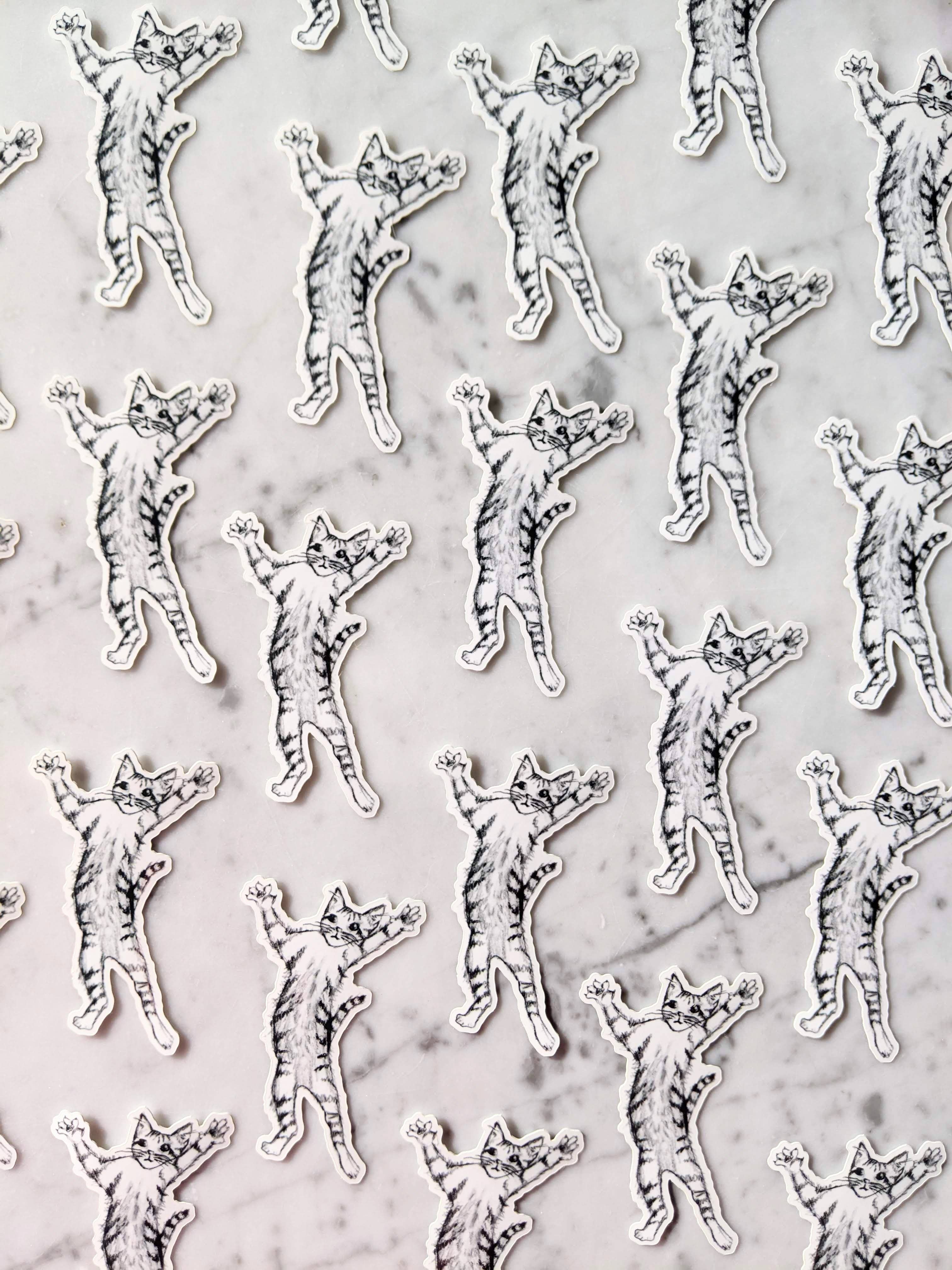 Madeleine Sywulak US - Wholesale Sticker - Jumping Kitten Sticker4