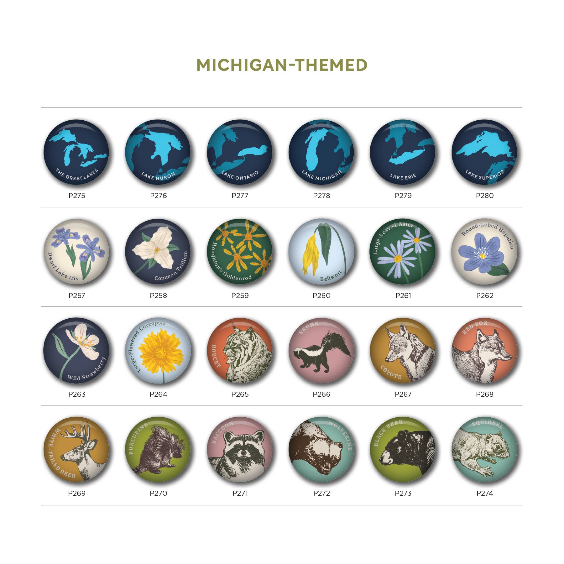 Peninsulas - Wholesale Lapel Pin/Button - Custom Pin Assortments5