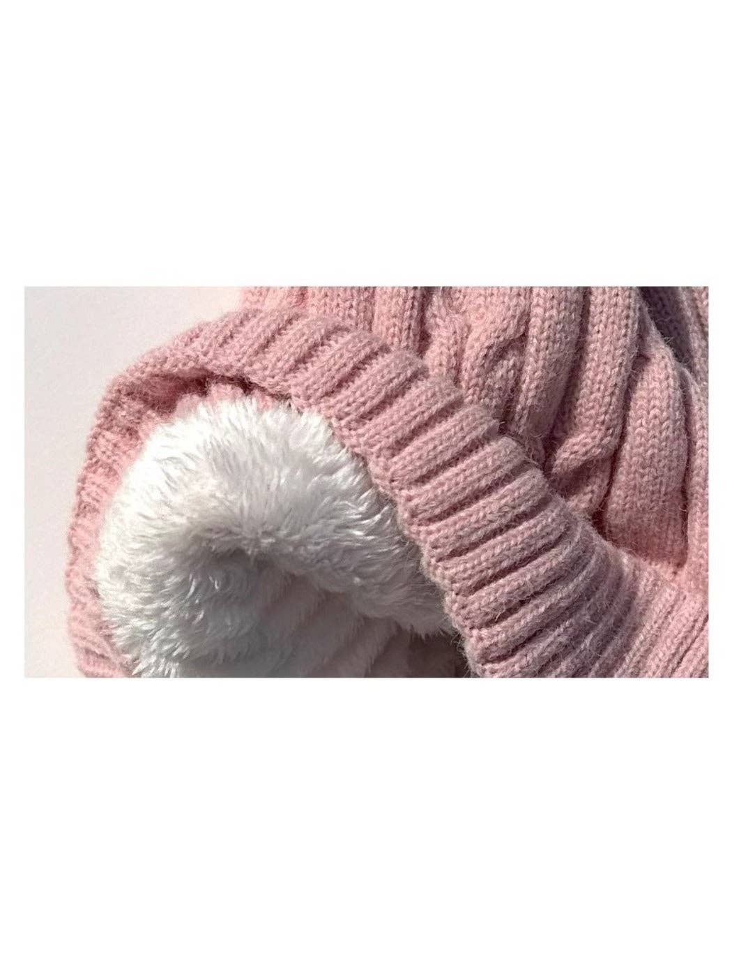 Funkyrel® Atzbranding Limited – wholesale Beanie – Women's – Haila - Women's Cable Knitted Beanie with Pom Pom10