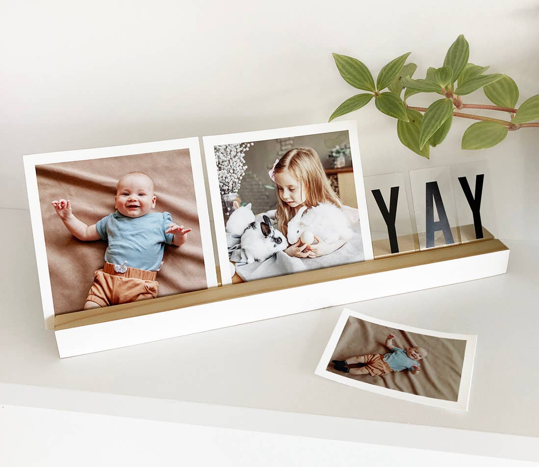 Wooden Objects Co - Vendita all'ingrosso Supporto per cornice - Portafoto in legno bianco, portafoto in legno3