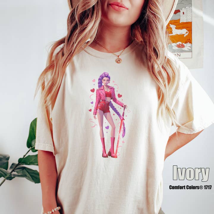 Comfort Colors Huntrix Rumi Shirt, Huntrix Demon Hunters Tee for wholesale by Teedico