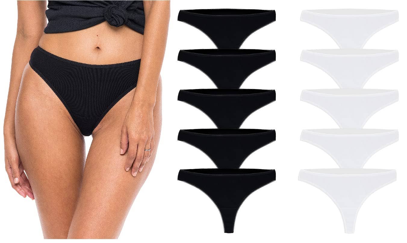 I-Wear Brands - Wholesale Underwear - Women's - Women's 100% Cotton T-Back Thong Panty Underwear1