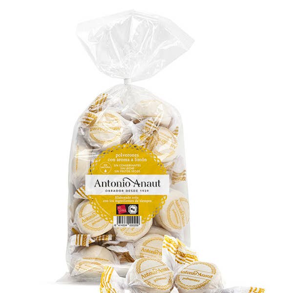 ANTONIO ANAUT - Wholesale Cookie - Bag 400 g. Polvorón lemon flavor1