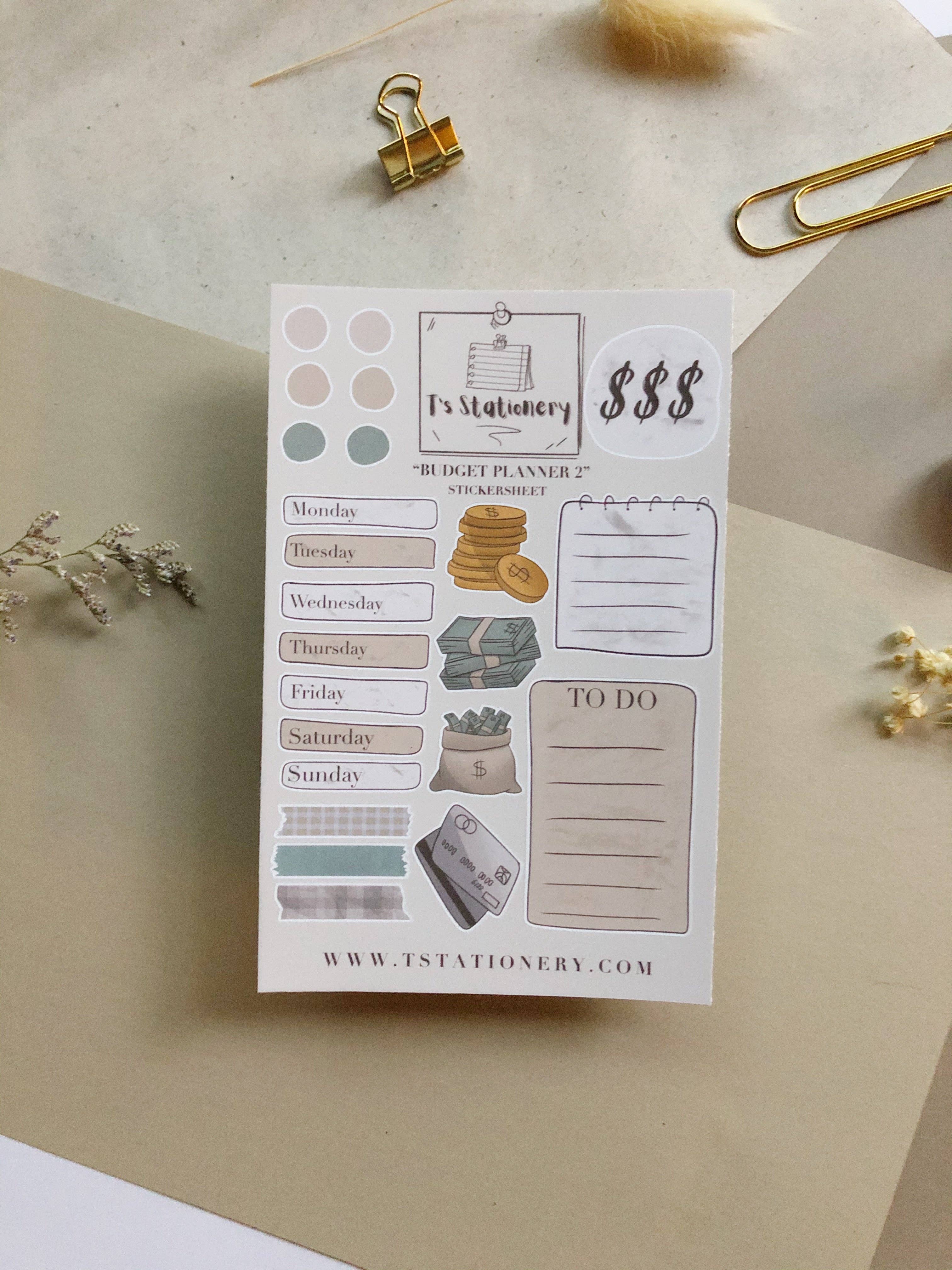 T's Stationery - Wholesale Planner - "Budget Planner II"4