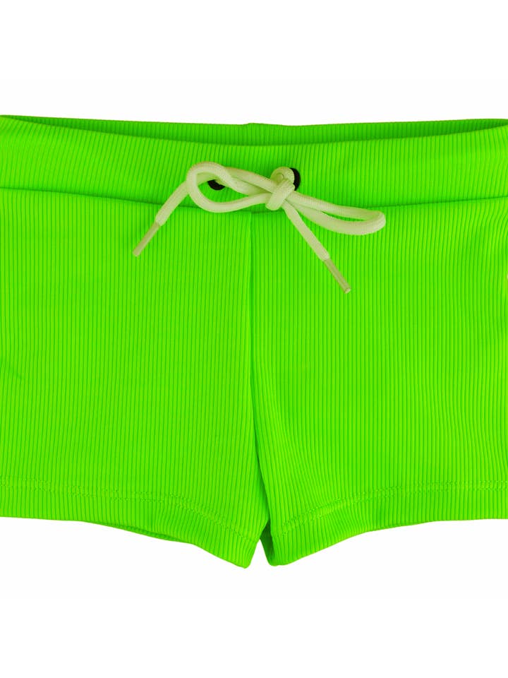 SS2026 "Brights" Bañador de Lagarto Verde Acanalado para venta al por mayor de Current Tyed Clothing