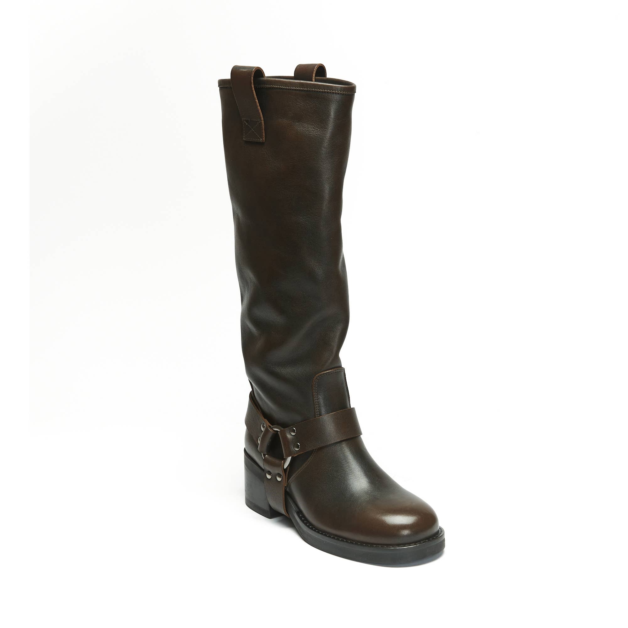 Frank Daniel - Wholesale Combat/Military Boots - Women's - Women's brown biker. Made in Italy. FD76111