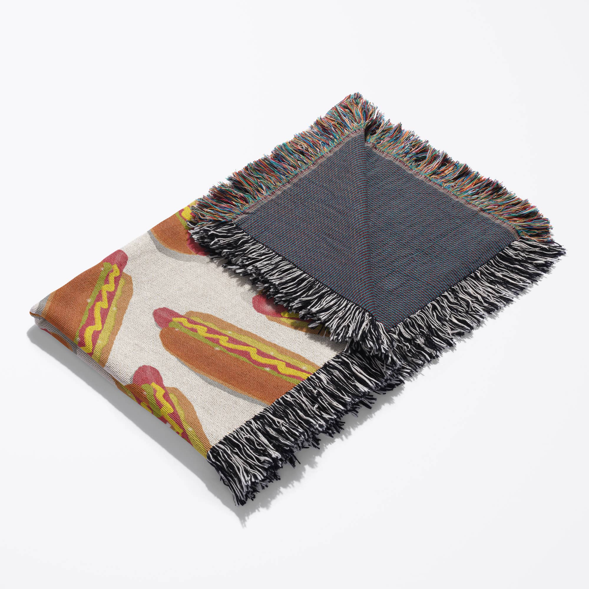 3dRose - Wholesale Throw Blanket - 3dRose, Print of Hot Dog And Bun Repeat Pattern, Blanket3