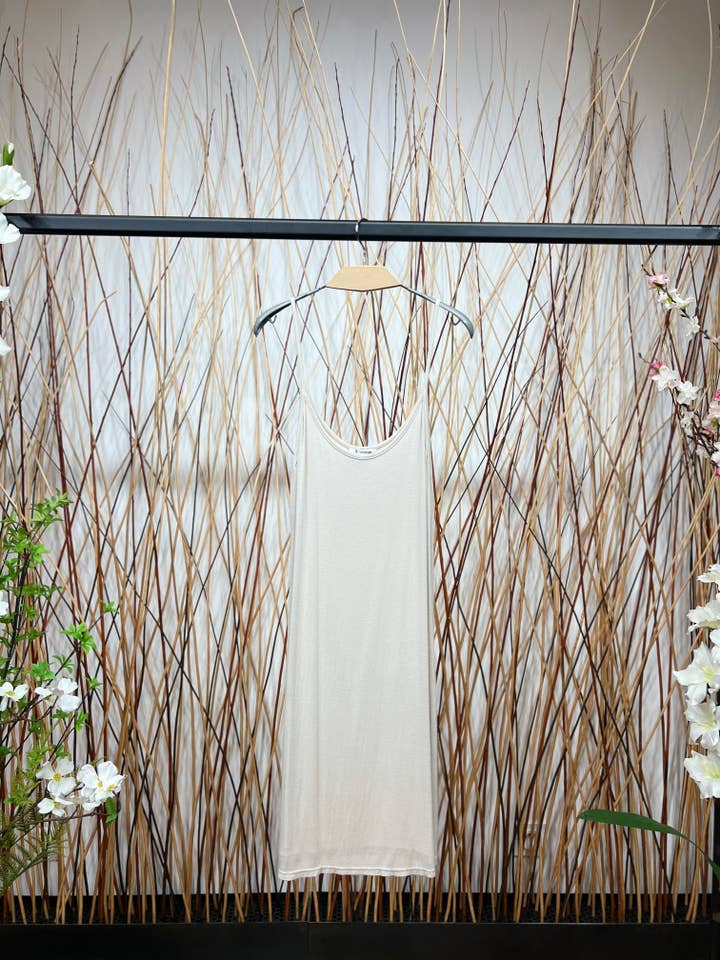 L'Emotion - Wholesale Dress - Women's - Short Light Tank Dress with Thin Straps Simple