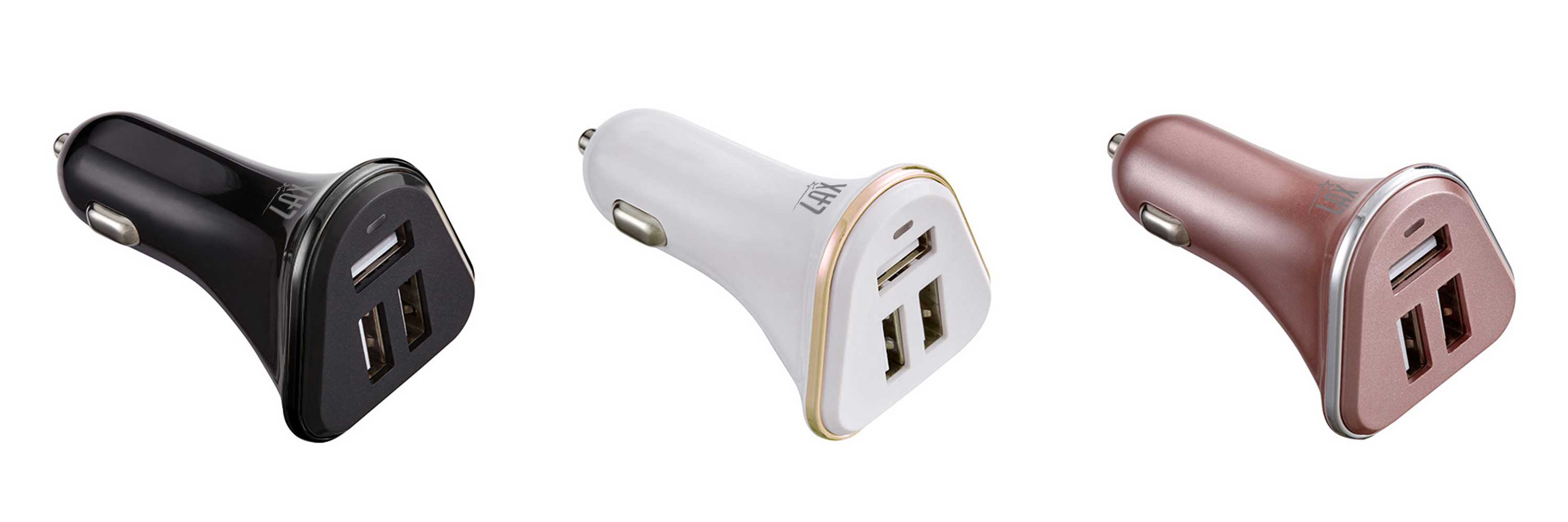 LAX Gadgets - Wholesale Portable Charger - USB 3 Ports Fast charger for Cars (Retail Packaging)18