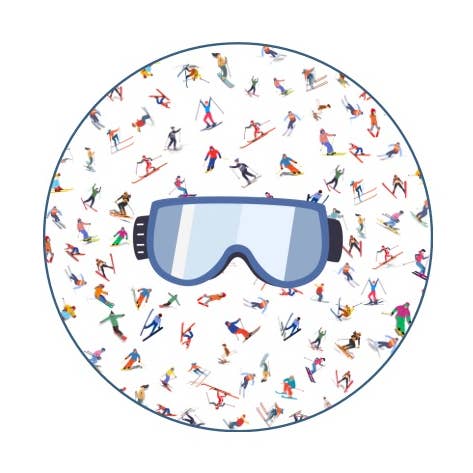 Acrylic Napkin Weight, Ski Goggles for wholesale by Maven Home