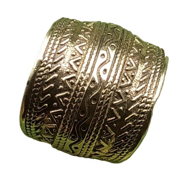 Vintage stevige koperen verstelbare ringband voor wholesale door SILVER CAVE