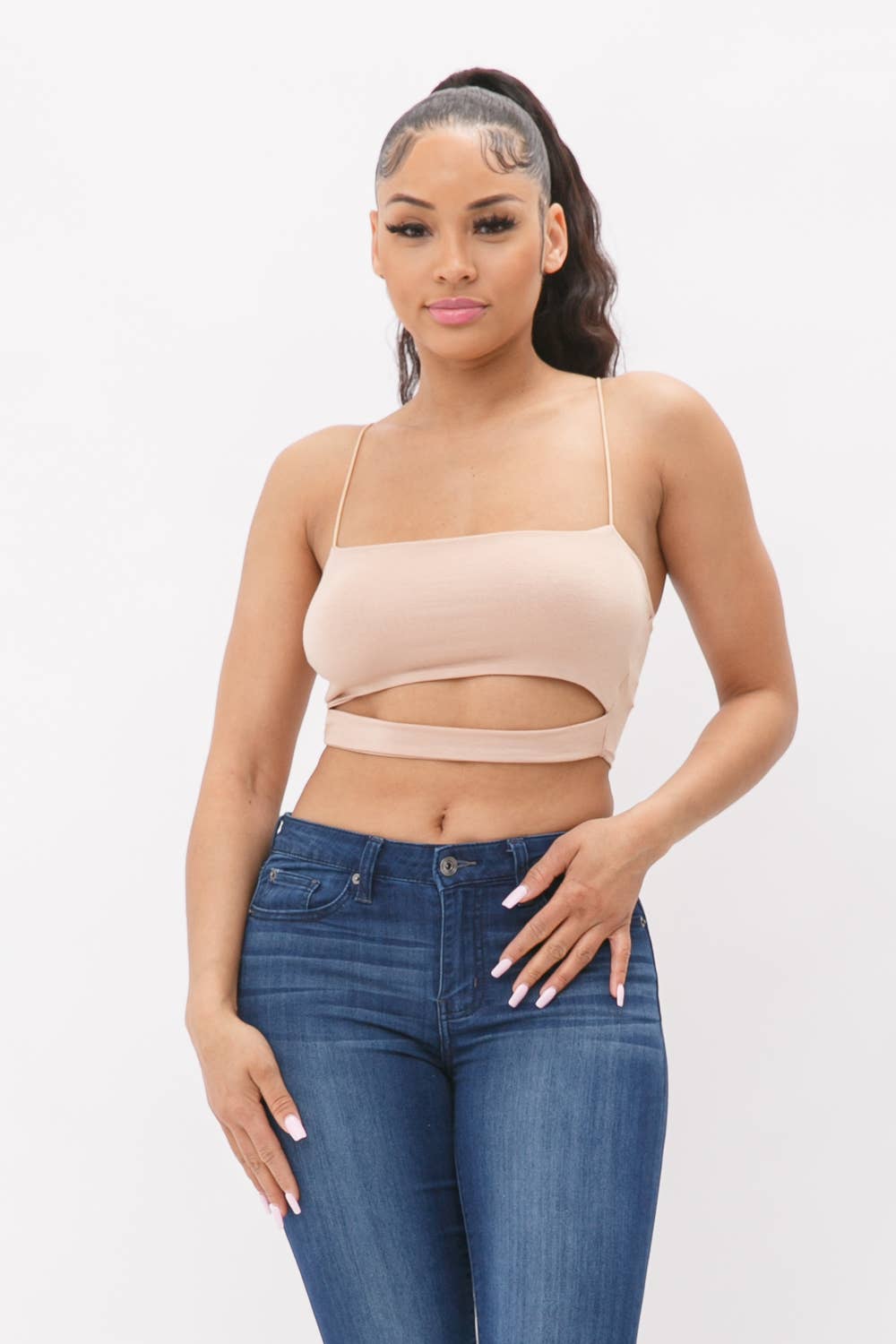 Julia by LoveJ - Wholesale Knit Top - Women's - Front Cutout Detail Crop Top18