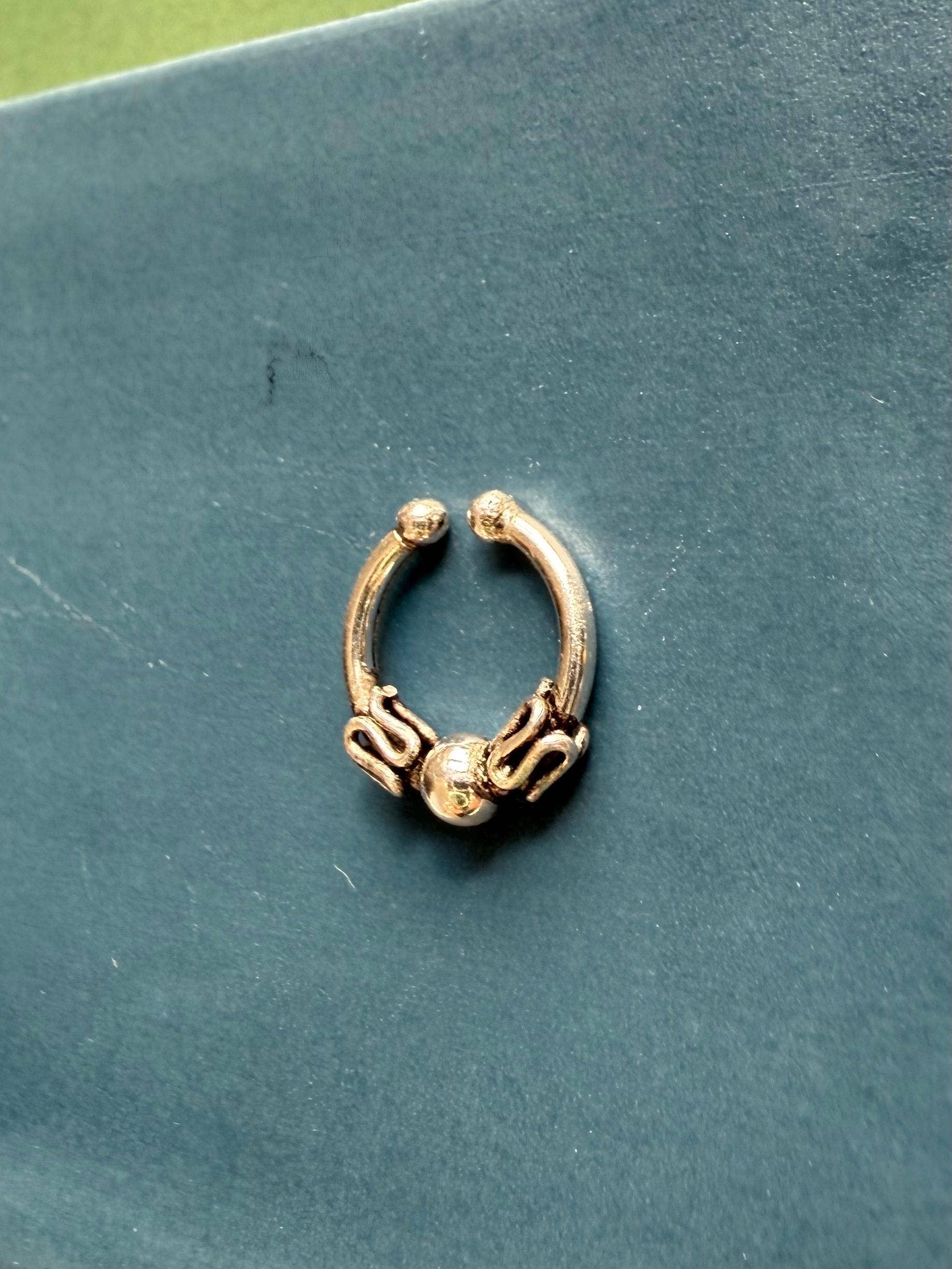 Kaali Boutique – wholesale Nose ring – Bali Septum Hoop Sterling Silver 925 ,Fake Septum Jewelry, Septum Hoop, Daith Earring, Tattoo, Yoga, Ethnic Jewellery, Boho, Hypoallergenic3