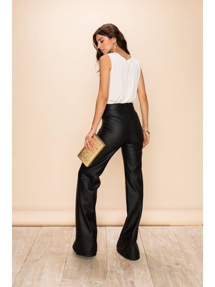 House of Fru Fru - Wholesale Pants - Women's - High Waisted PU Pants8