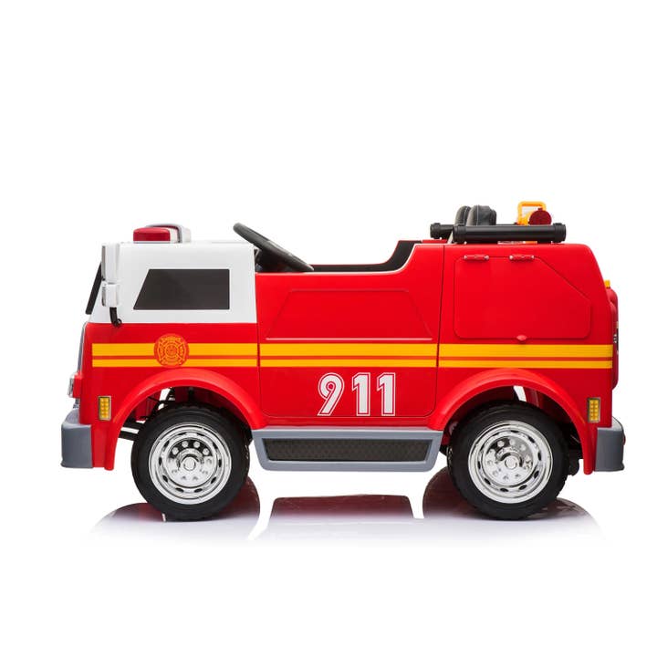 Rouge Camion de pompier 2 places Freddo 24 V Ride On en vente sur Faire