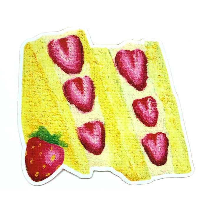 Strawberry Sando Sticker for wholesale by Butay Art