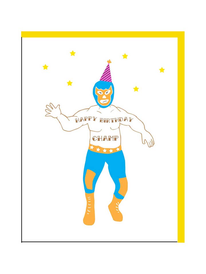 Compleanno Luchador per la vendita all'ingrosso da parte di Cracked Designs