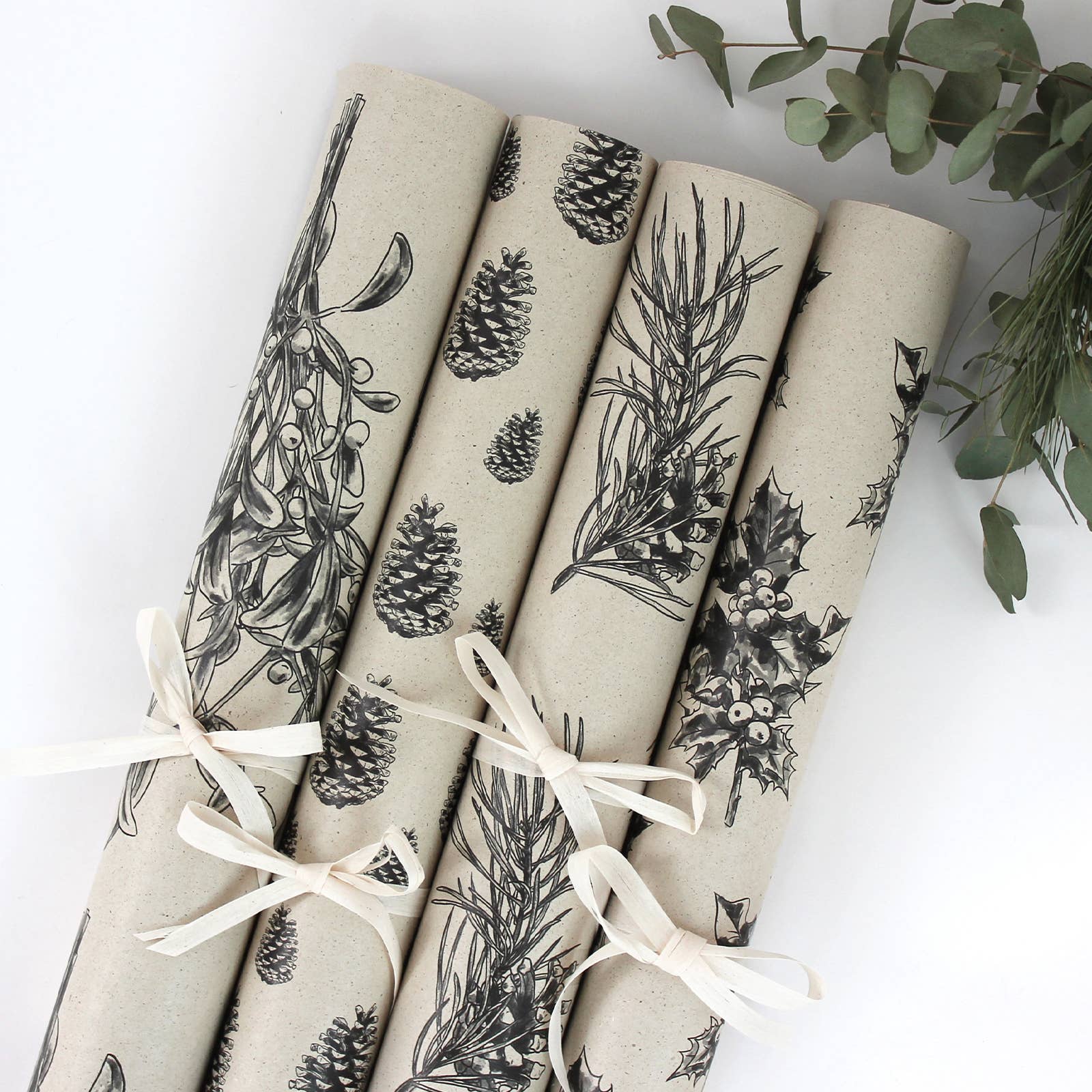 NOA Papeterie - Vendita all'ingrosso Carta da regalo in fogli - Fiocco in carta regalo in carta erbosa, 50x70 cm, coni4