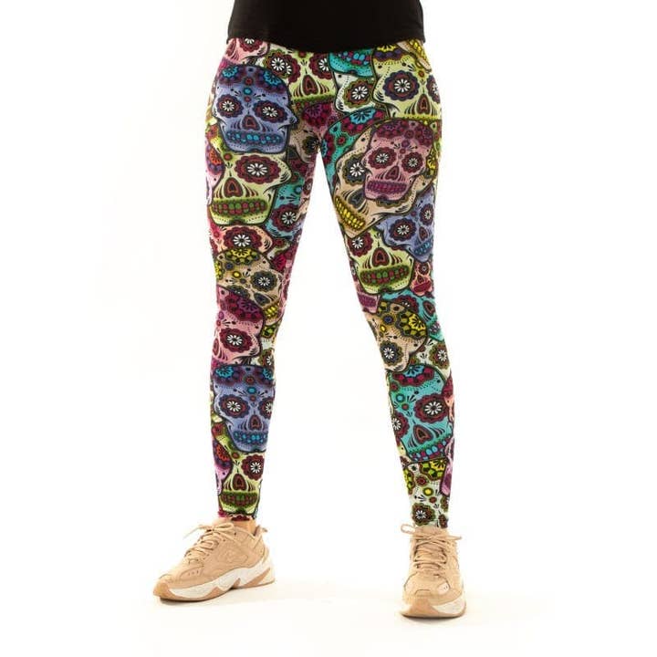 Festivalleggings - Wholesale Fashion Leggings - Women's - Scully op Dia de Muertos