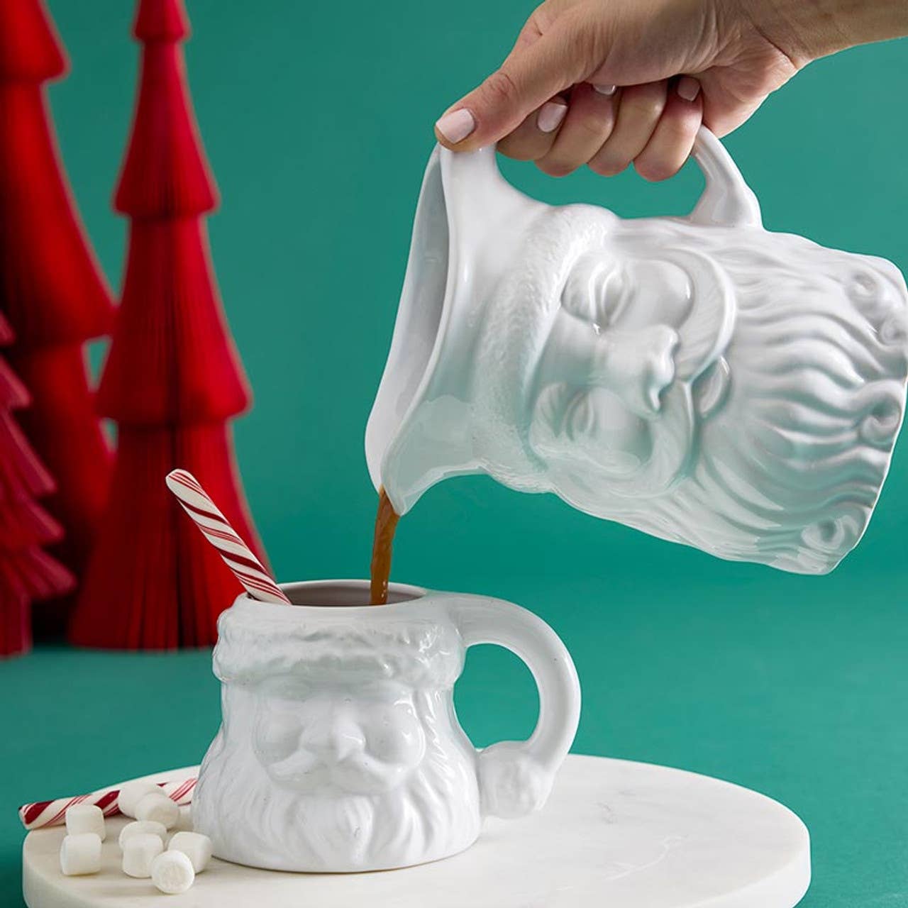 Slant Collections by Creative Brands - Wholesale Pitcher - Ceramic Pitcher - Santa2