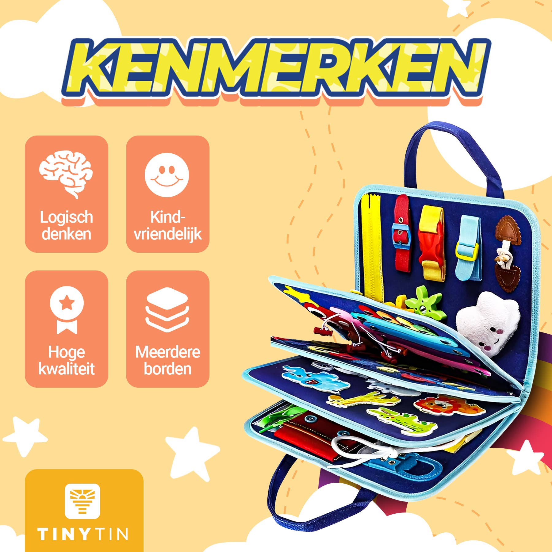 TinyTin - Wholesale Doe-het-zelf-speelgoed - Kinderen - TinyTin - Montessori Activiteiten Boek Pro4